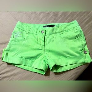 Green shorts